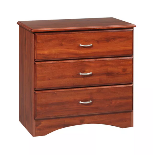 Drive Medical Mill Creek Chest Hospital Bedside Cabinet with 3 drawers, sturdy furnishing for patient room storage.