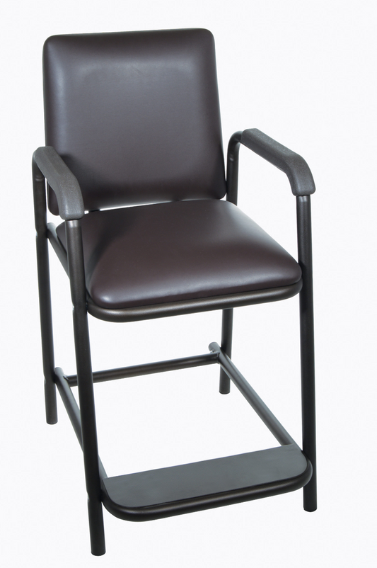 Drive Medical high hip chair with padded seat, ergonomic furnishing for comfortable sitting and support.
